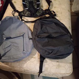Three NEW backpacks